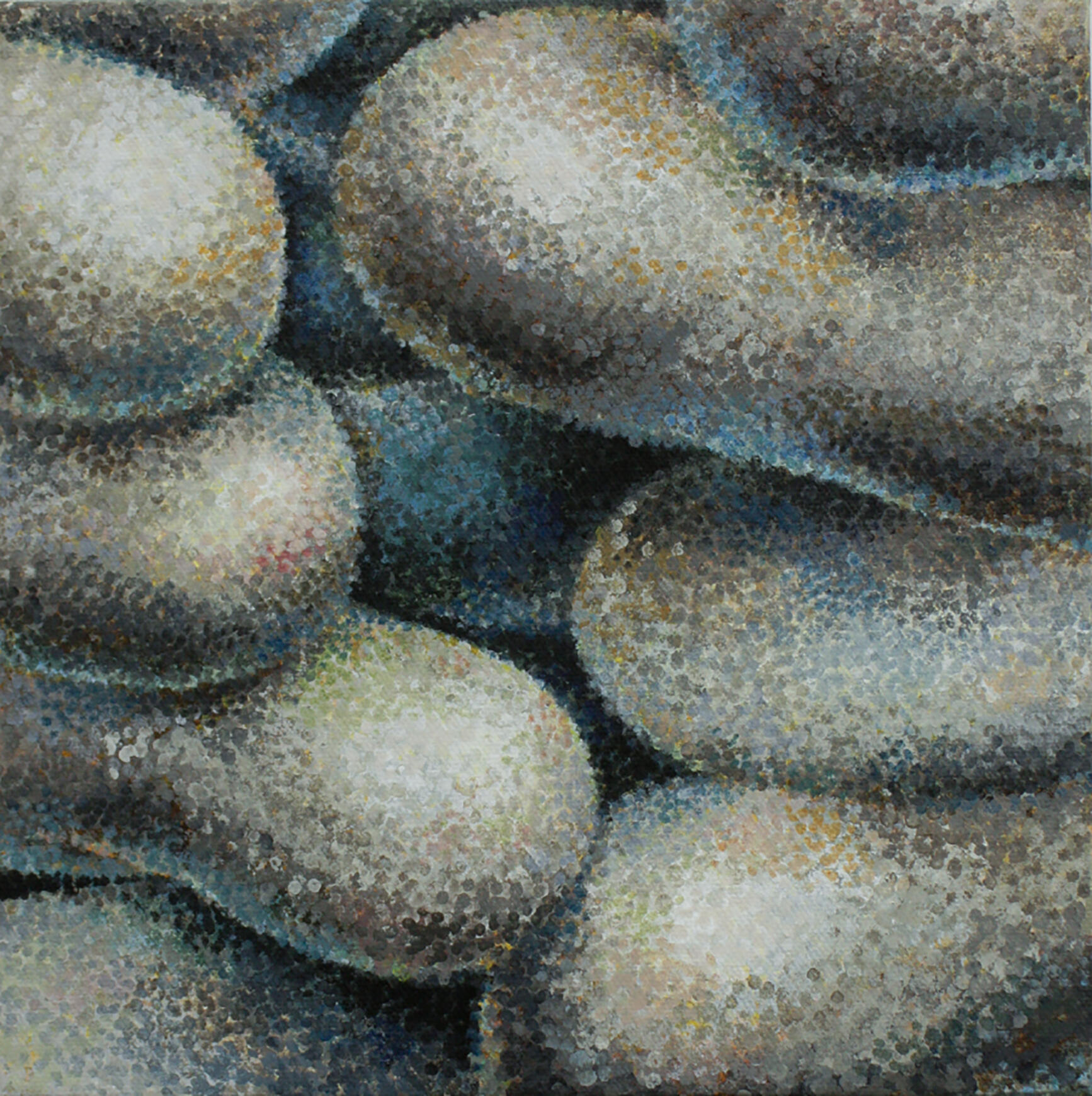 "On One Hand" 2024 Acrylic on canvas 10" x 10"